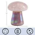 thumbnail image 3 of Urban Shop 6.7" x 5.9" Lidded Iridescent Purple Mushroom Candle, 3 of 10