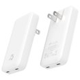 thumbnail image 1 of Cargador de pared Nimble Wally Ultra Flat de 65 W con doble USB-C, 1 of 8