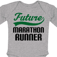 thumbnail image 4 of Inktastic Marathon Runner Childs Boys Long Sleeve Baby Bodysuit, 4 of 5