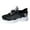 Black, variant on Women's Slip-On Mesh Sneakers, Lightweight Platform Sole Athletic Shoes for Running