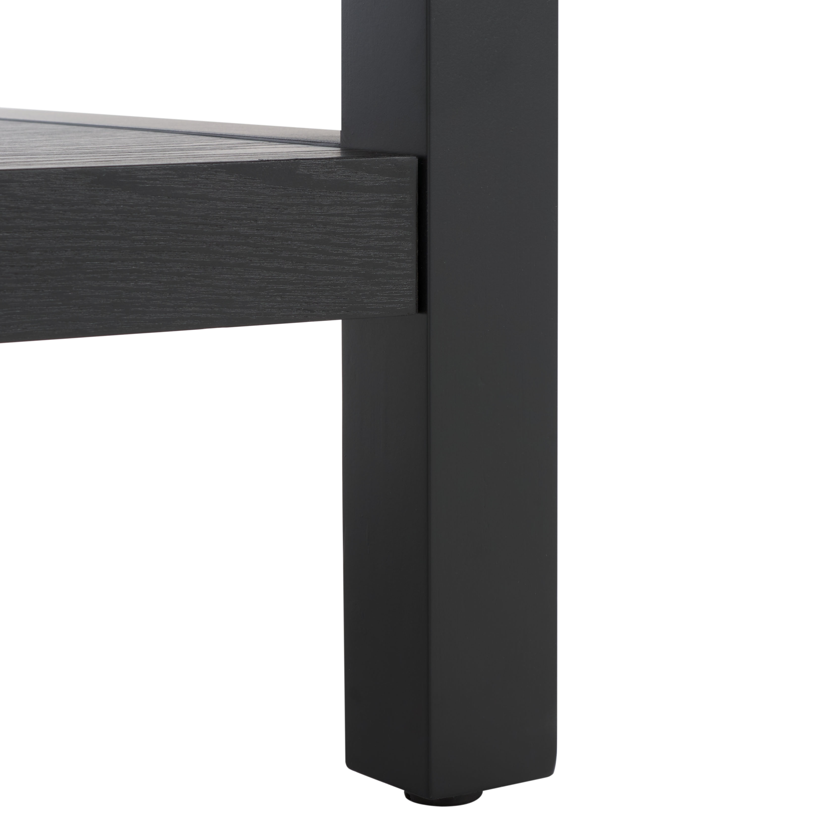 Safavieh Omara Glam 1 Shelf Pine Coffee Table, Black