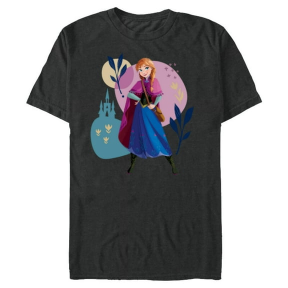 Disney Frozen Princess Anna of Arendelle - Short Sleeve Blended T-Shirt for Adults - Customized-Dark Heather