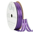 thumbnail image 3 of (3 pack) Offray Ribbon, Purple 5/8 inch Kendra Sheer Ribbon, 9 feet, 3 of 10