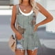 thumbnail image 1 of ICHUANYI Clearance Women Fashion Casual Sexy Summer Round Neck Loose Sleeveless Vest Top(Gray, S) ICHUANYI WER2023081401136, 1 of 8