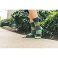 thumbnail image 3 of Green Stripes Crew Socks, 3 of 3