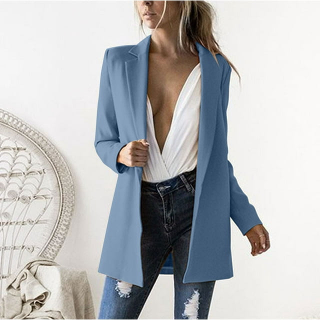 Puntoco Chaqueta casual para mujer Traje de manga larga coloreada para oficina de negocios Puntoco Puntoco-1
