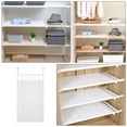 thumbnail image 6 of HEMOTON Bathroom Storage Shelves Nail Free Rack Retractable Wall Bracket 90X42CM White, 6 of 8
