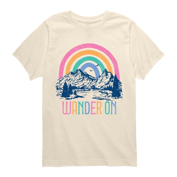 Instant Message - Wander On Mountain Short Sleeve Graphic T-Shirt