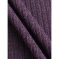 thumbnail image 4 of Xuanfei Women V Neck Long Sleeve Solid Color Waffle Knitted Shirt, 4 of 5
