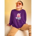 thumbnail image 2 of Artshine Lola Bearded Iris Sweatshirt Women -Katie Lloyd Designs, Female XX-Large, 2 of 4