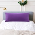 thumbnail image 2 of PiccoCasa 100% Cotton Body Pillowcase Envelope Closure 20"x 55" 1PCS Grape, 2 of 7