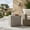 LIGHT GREY + Magnesium Oxide, variant on Foldable Wood Dining Table for Outdoor Patio, 43.5 Inch White Folding Table for Small Space, Seats 4