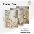 thumbnail image 2 of Nursery Animal Wall Art Woodland Bear Wall Decor Wild Forest Animals Canvas Pictures Baby Nursery Woodland Poster Watercolor Forest Painting Family of Four for Boy Kids Bedroom 16x24x3 Inch Framed, 2 of 5
