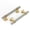 Brushed Nickel and Matte Gold, variant on 6 Pack 2 Inch Black and Gold Cabinet Knobs Matte Black T-bar Knobs Single Hole Hardware for Dresser and Drawer Kitchen Cupboard