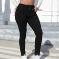 thumbnail image 2 of Casual Pants for Women, Comfort Stretch Skinny Slim Dress Pants, High Waist Solid Pull on Leggings with Pockets, 2 of 5