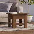 thumbnail image 1 of vidaXL Coffee Table Brown Oak 55x55x42 cm Engineered Wood, 1 of 4