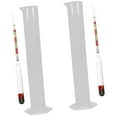 landege 2 Sets Triple Scale Alcohol Hydrometer and Test Cylinder for