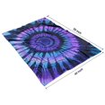 thumbnail image 4 of Blue Purple Tie Dye Mandala Pattern Blanket,Comfortable Soft Flannel Throw Blanket,All Season,Warm Lightweight Blankets for Sofa Bed Couch Living Room Chair,40"x50", 4 of 4
