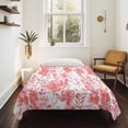thumbnail image 4 of Red Pink Flowers Tapestry for Bedroom Wall Hanging Tapestry, Watercolor Summer Botanical Floral Ceiling Backdrop Tapestries Poster Blanket Wall Decor for Teens Room Living Room Dorm 59" x 79", 4 of 8