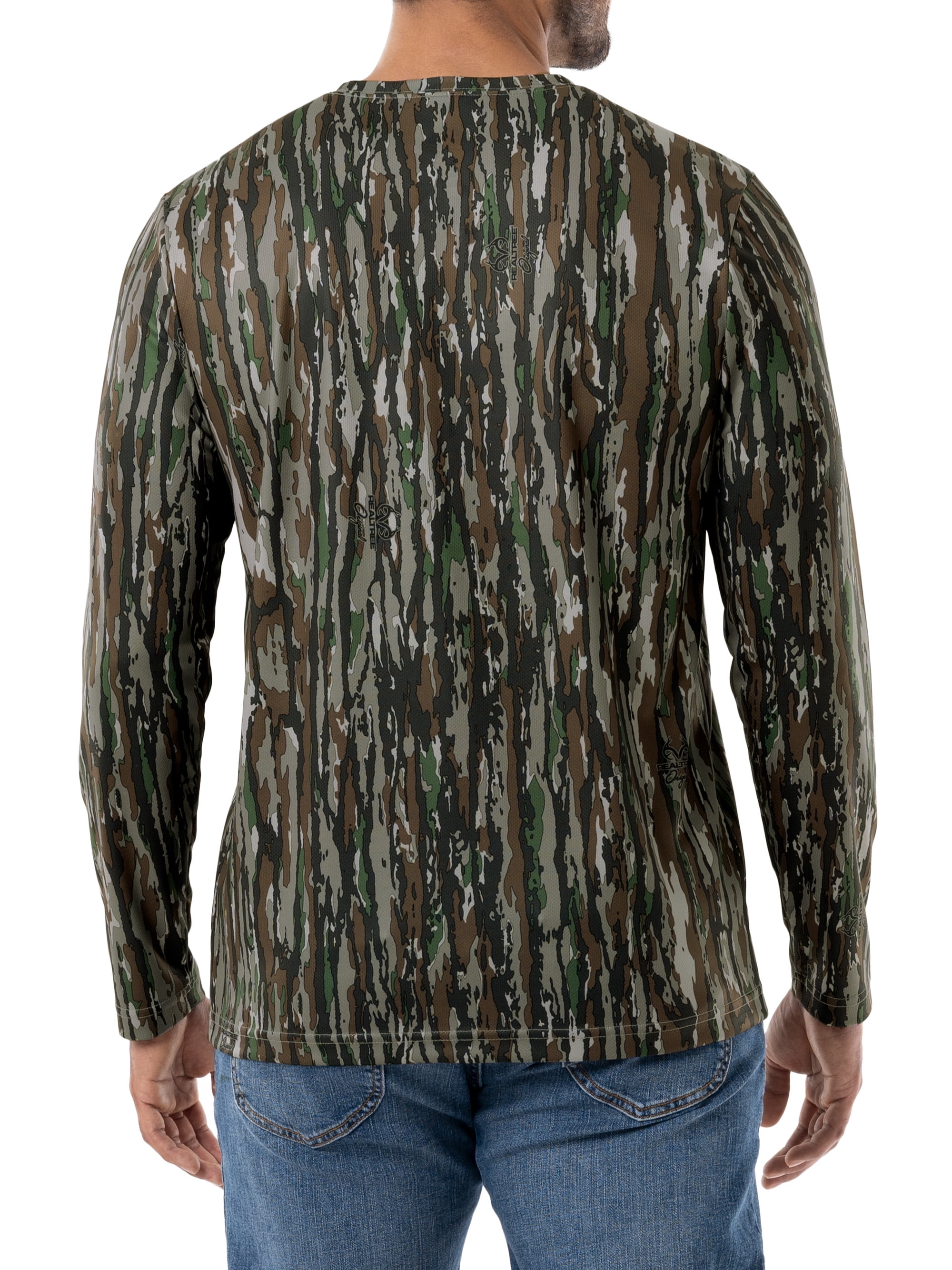 Realtree Men's Long Sleeve Performance Camo Tee 2-Pack Bundle