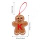 thumbnail image 3 of Adornos colgantes de Navidad con forma de muñeco de jengibre de AZ, adorno colgante para árbol de Navidad, regalo de Año Nuevo para niños y el hogar, 3 of 5