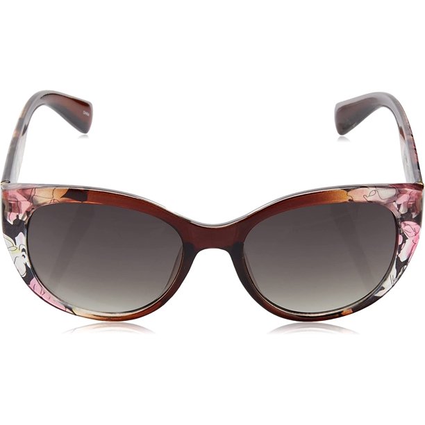 Nanette Lepore Pink and Brown Floral Sunglasses in Nude Floral Nanette Lepore Women main image 3
