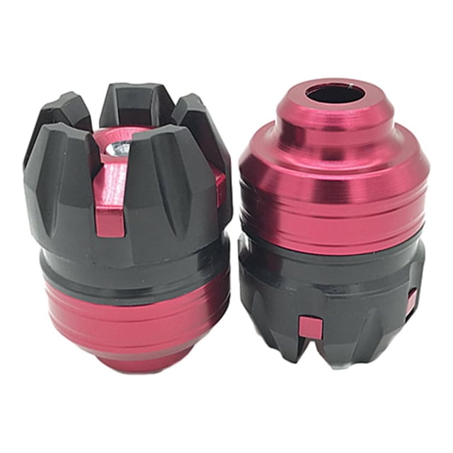 Speravity 2 piezas reemplazadas de horquilla delantera, copas de eje, copa amortiguadora, aleación de aluminio, profesional, fácil de instalar, Accesorios para motos Rosa roja