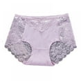 thumbnail image 6 of Lace Briefs for Women Plus Size - Ultra Comfort Soft Breather High Waisted Full Coverage Panties,Everyday Use,M-3XL(4-Packs), 6 of 9