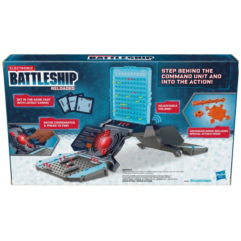 Electronic Battleship Reloaded Board Game, Naval Combat Strategy Game for 1-2 Players, Ages 8+
