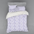thumbnail image 2 of Ambesonne Butterfly Bedding Set 3 Pcs, Monotone Delicate Animal, Twin XL, Lavender Blue and Dark Grey, 2 of 3