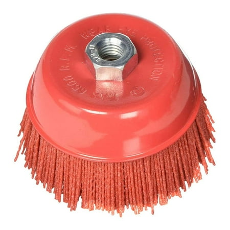 

4In Nylon Bristle Cup Brush Abrasive Wheel Angle Grinder Tool Use on Metal Wood