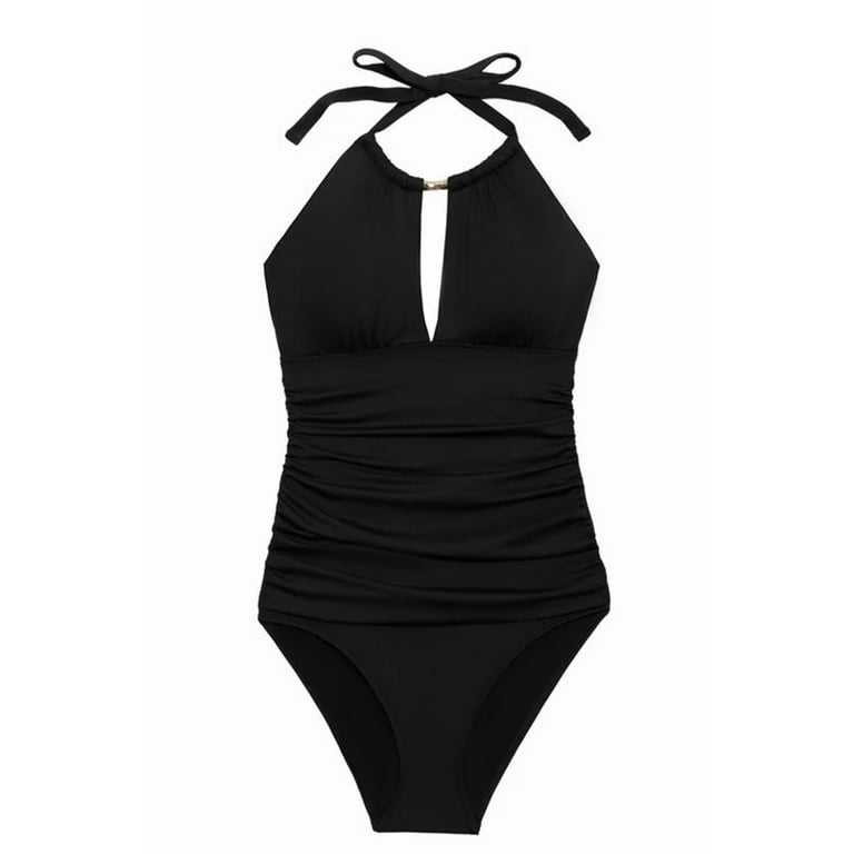 Lauren Ralph Lauren Women's High Neck One Piece Swimsuit