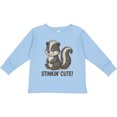 thumbnail image 3 of Inktastic Adorable Skunk 'stinkin' Cute' Graphic Boys or Girls Long Sleeve Toddler T-Shirt, 3 of 5
