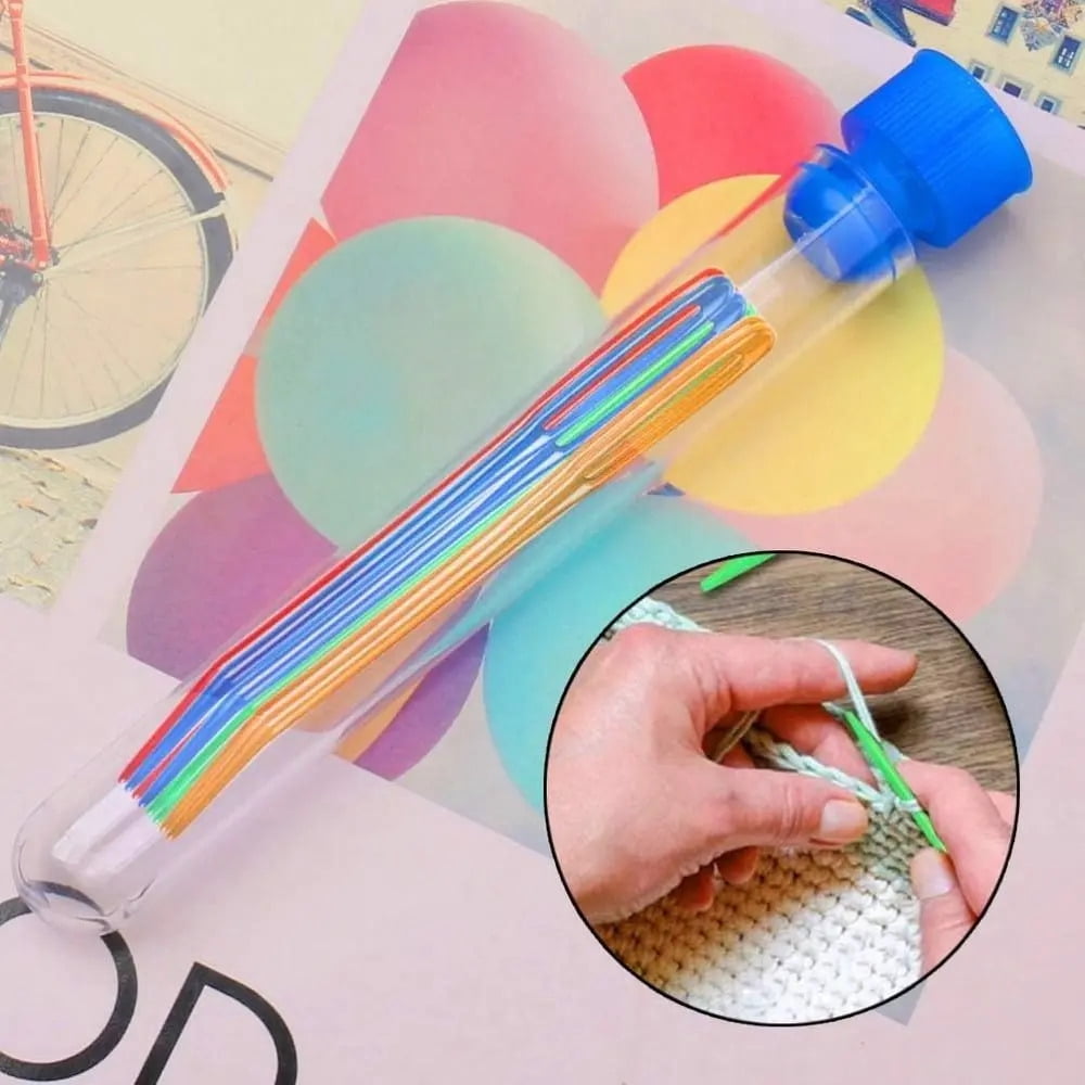 Large eye patching needle, PU crochet hook
