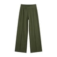 thumbnail image 6 of akafmk Womens Wide Leg Sweatpants Front Pleated Elastic Waist Sweatpants with Hidden Pockets Fall Winter Casual Workout Sweatpants, Size XXL, 6 of 7