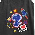 thumbnail image 3 of Peanuts - Space Snoopy Flair - Women's Racerback Tank Top, 3 of 6