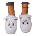 thumbnail image 4 of Women'S Slipper Cat Indoor Outdoor House Slipper Fuzzy Fluffy House Shoes Slip On Comfort Footwear Cute Flat Slides White US: 6.5, 4 of 8