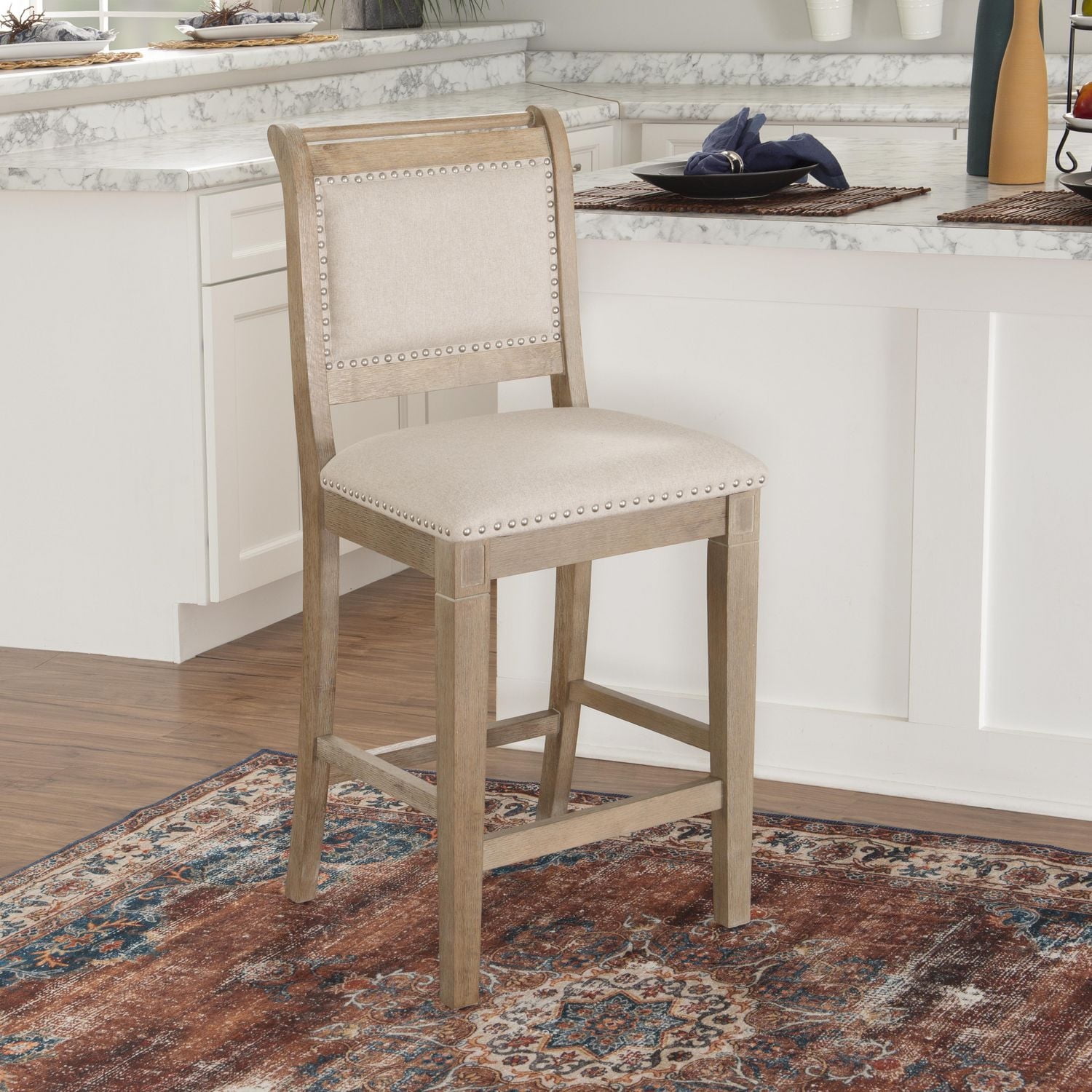 Tabouret de comptoir naturel Perle