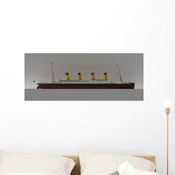 Titanic Profil Wall Mural by Wallmonkeys Peel and Stick Graphic (36 in W x 14 in H) WM337187
