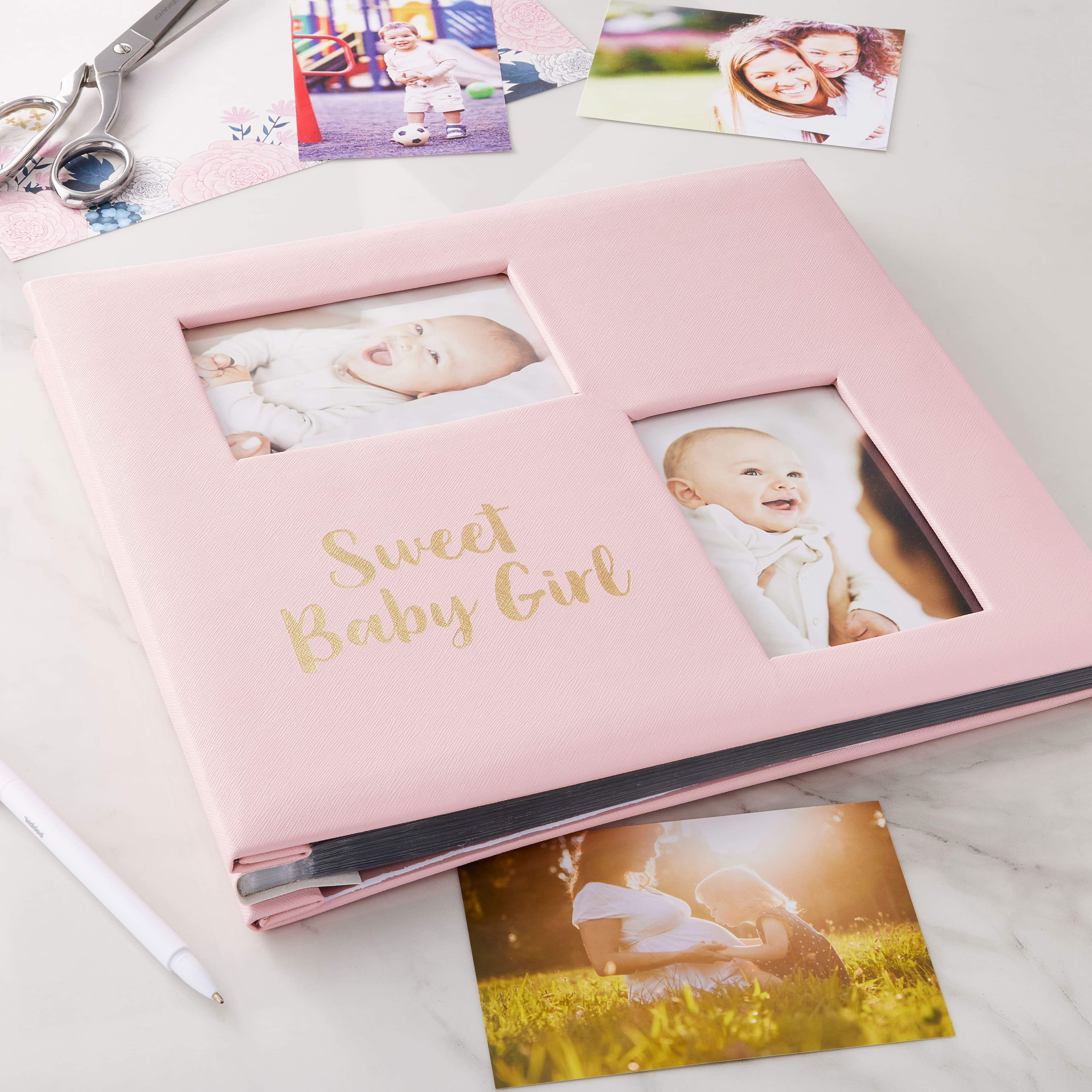 Handmade Baby Girl Small Scrapbook Album, Mother's or Grandmother's Brag  Book