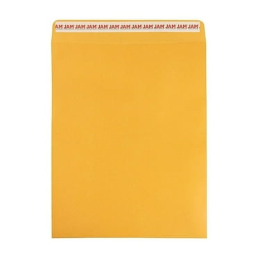 JAM Paper Self Seal Catalog Envelope 11 1/2" x 14 1/2" Brown Kraft Manila 100/Pack (13034235D)