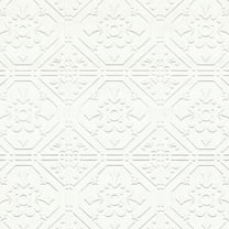 Brewster Home Fashions Brooklyn White Tin Paintable Wallpaper