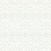 Brewster Home Fashions Brooklyn White Tin Paintable Wallpaper