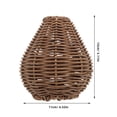 thumbnail image 2 of Hytrove Florero Cesta Decorativa De Sintético Marrón Para Hogar Con Estilo Vintage Bohemio, 2 of 6