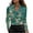 Army Green, variant on Women Fall Clothes Fall Winter Fashion Womens Satin Top Long Sleeve Floral Print Blouse Cowl Neck Lapel Neck Shirt New Arrivals My Items