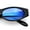 Black - Blue Mirror, variant on Womens Oval Color Mirror Rectangle Retro 90s Thick Temple Sunglasses White - Purple Mirror