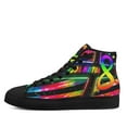 thumbnail image 3 of Autism Acceptance Tie Dye High Top Canvas Shoes Sneakers Black Size 13, 3 of 7