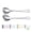 1. silver, variant on Salad Server Set,  Stainless Steel Salad Serving Set, Salad Servers, Salad Spoon, Salad Fork, Pack of 2 (Shiny Silver)
