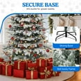 thumbnail image 6 of Dextrus 7.5 FT Prelit Flocked Layered Spruce Christmas Tree, Pre-Decorated  Artificial Pine Christmas Tree with 1278 Tips & 550 Lights, Remote Control,11 Light Modes, White Flocked, 6 of 12