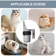 thumbnail image 3 of Cat litter scoop Cat litter scoop with holder Portable litter scoop Large capacity Pet supplies for indoor and outdoor use, 3 of 5